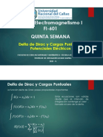 QUINTA SEMANA - DELTA DE DIRAC y POTENCIALES ELECTRICOS