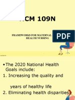 NCM 109N: Frameworks For Maternal & Child Health Nursing