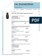 Mechanical Engineering Mechanical Engineering: ISRO RAC 2018 Question Paper With Answers