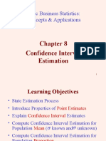 Basic Business Statistics: Concepts & Applications: Confidence Interval Estimation