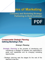 Company and Marketing Strategy: Partnering To Build Customer Relationships