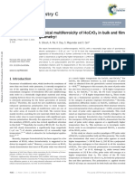 Atypical Multiferroicity of HoCrO3 in Bulk and Film - Ghosh - Journal of Materials Chemistry C