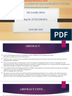 Implementing E-Gatepass Management System: Yel Daniel Deng Reg No: SCT22-0586/2016