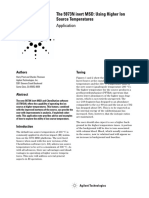 Application: The 5973N Inert MSD: Using Higher Ion Source Temperatures