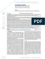 Computerized Dental Prosthetics: Intraoral Scans For Cad/Cam Application