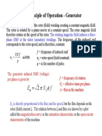 Principle of Operation - Generator