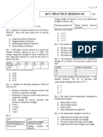 RCC 01 Pratice Sheet