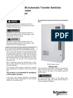 ASCO SERIES 185 Automatic Transfer Switches 100-400 Ampere Sizes Operator's Manual