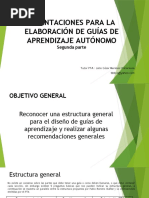 Micro Lección ESTRUCTURA GENERAL DE UNA GUÍA DE APRENDIZAJE