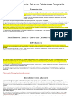 Bachillerato en Ciencias y Letras Con Orientación en Computación