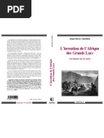 L'Invention de L'afrique Des Grands Lacs Par J. P. Chrétien