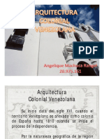 Arquitectura Colonial en Venezuela PDF