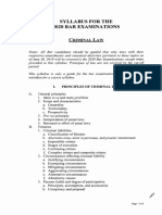 Criminal Law Syllabus PDF