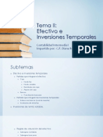 Tema II - Bancos e Inversiones Temporales