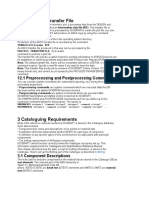 12 ISODRAFT Transfer File: 12.1 Preprocessing and Postprocessing Commands