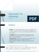 Approach To Vomiting: DR Vivek Jha