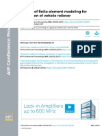 A Study of Finite Element Modeling For Simulation of Vehicle Rollover