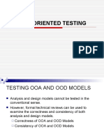 Chapter 16 Object Oriented Testing