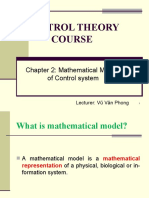 Control Theory Course: Chapter 2: Mathematical Models of Control System