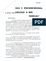 Ibáñez, Tomás - Psicología y Psicosociología. ¿ Dos Disciplinas o Dos Teorías¿ PDF