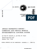 Apollo Experience Report Command and Service Module Environmental Control System