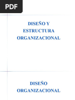 Diseño y Estructura Organizacional