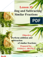 Lesson 35 - Adding and Subtracting Similar Fractions