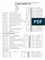 Course Offerings - First Sem 2020