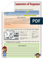 Sequence Connectors Worksheet