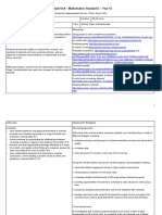 Stage 6 Support Material Y12 Mathematics Standard 2 Sample Teaching Unit Algebra