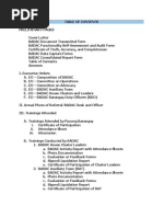 Table of Contents-Badac Audit