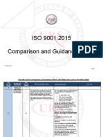 ISO 9001 2015 Comparison and Guidance Matrix