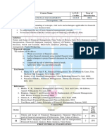 IE482 Financial Management 3-0-0-3 2016 Prerequisite: Nil: Course Code Course Name L-T-P - Credits Year of