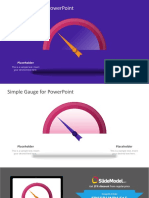 Simple Gauge For Powerpoint: Placeholder Placeholder