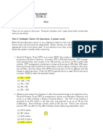 Real Estate Finance & Investments Midterm I Group A