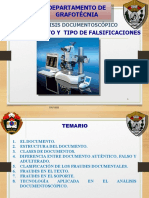  Exposición El Documento y Los Tipos de Falsificación