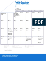 Birth Control Pill & Lupron Sample IVF Calendar