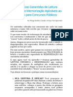 7 Técnicas de Leitura Dinâmica e Memorização para Concursos PDF