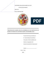 Implicancias Del Corona Virus en El Desarrollo de Los Proyectos de Los Salones Culturales en La Nación de Q'Eros, Paucartambo, 2020.