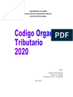 Reforma Del Codigo Organico Tributario 2020