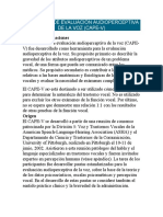 Consenso de Evaluación Audioperceptiva de La Voz