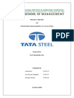 Project Report ON Inventory Management at Tata Steel