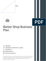 Barber Shop Business Plan