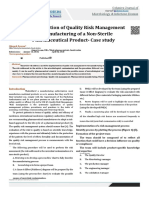 Risk Assessment in Dispensing