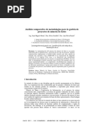 Análisis Comparativo de Metodologías para La Gestión de Proyectos de Minería de Datos