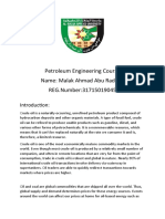 Petroleum Engineering Course Name: Malak Ahmad Abu Radaha REG - Number:31715019045