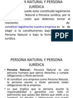 Persona Natural y Persona Jurídica