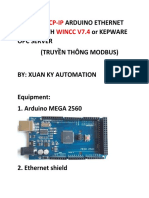 Modbus Arduino Ethernet Shield With Or Kepware Opc Server (Truyền Thông Modbus)