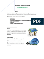 Proyecto de Investigación Energía Solar