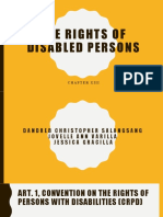 The Rights of Disabled Persons